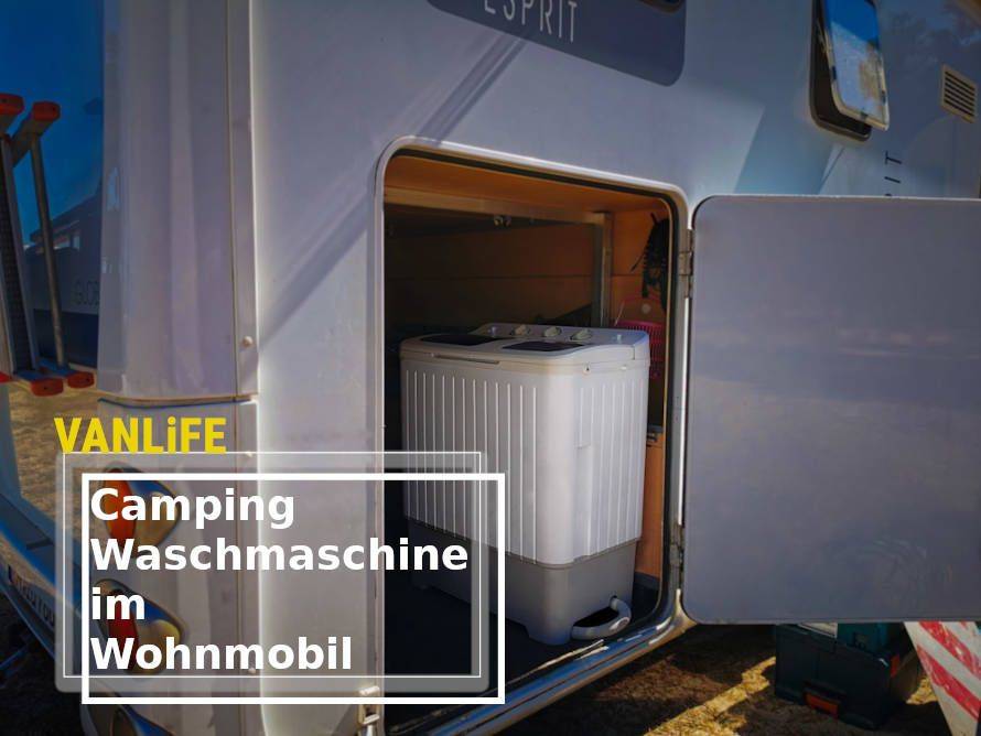 Einbau einer Camping Wohnmobil Waschmaschine 
